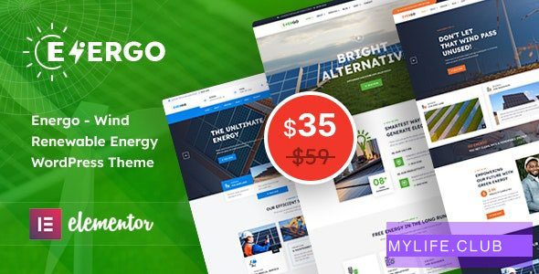 Energo v1.1 – Wind Renewable Energy WordPress Theme