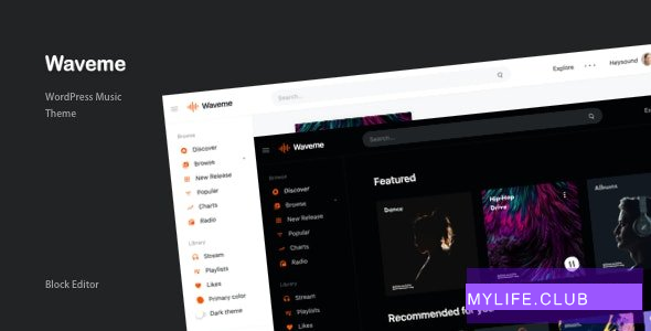 Waveme v6.2 – Music Platform WordPress Theme