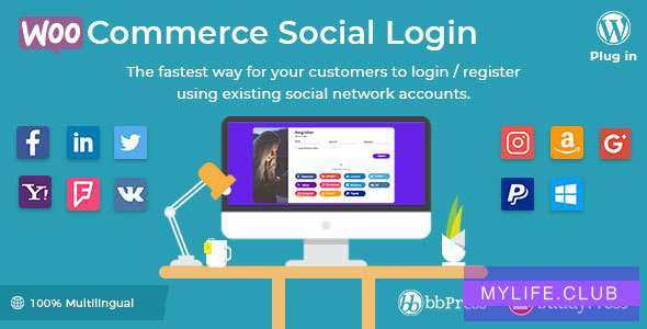 WooCommerce Social Login v2.3.4 – WordPress plugin