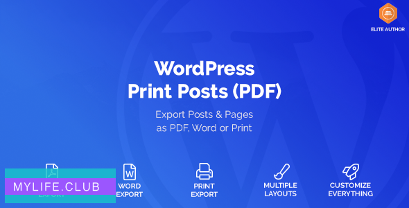 WordPress Print Posts & Pages (PDF) v1.5.4