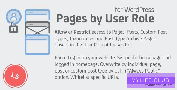 Pages by User Role for WordPress v1.5.0.97742