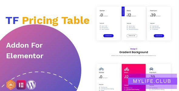 TFPricing table Addon For Elementor v1.0.1