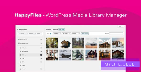 Happy Files Pro v1.1.1 – Organize Your WordPress Media Files