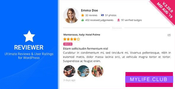 Reviewer v3.22.0 – WordPress Plugin 【nulled】