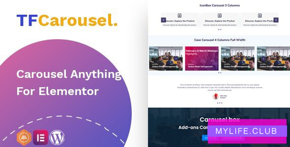 TfCarousel v1.0.0 – Carousel Anything For Elementor