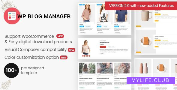 WP Blog Manager v2.0.3 – Plugin to Manage Design Blog