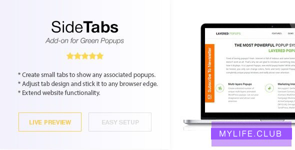 Side Tabs v2.01 – Green Popups Add-On