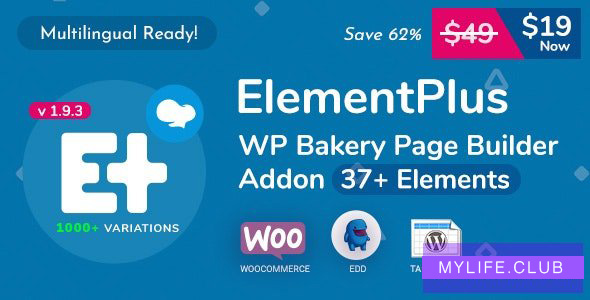 Element Plus v1.9.3 – WPBakery Page Builder Addon