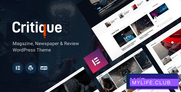 Critique v1.0  – 杂志，报纸＆查看WordPress主题