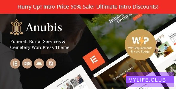 Anubis v1.4  – 葬礼＆埋葬服务WordPress主题