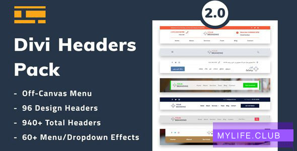 Divi Headers Pack 2.1