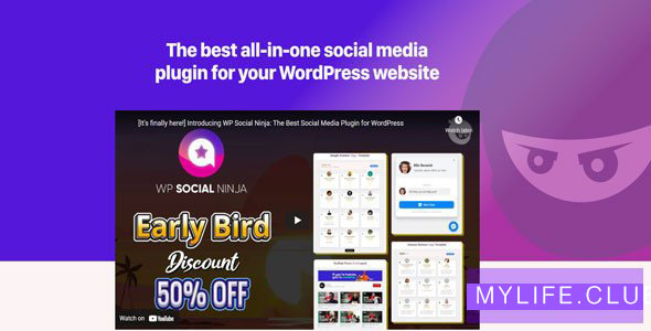 WP Social Ninja Pro V3.5.2  –  WordPress插件【nulled】