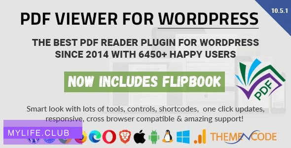 PDF viewer for WordPress v10.5.1 -PDF查看用于WordPress【nulled】