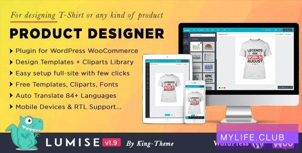 Lumise Product Designer v2.0 –  Woocommerce WordPress