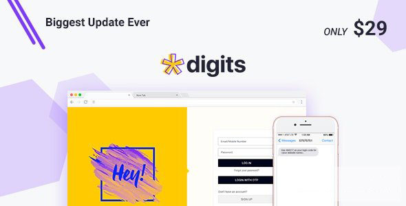 Digits v7.9.1.3  –  WordPress手机号码注册和登录【nulled】