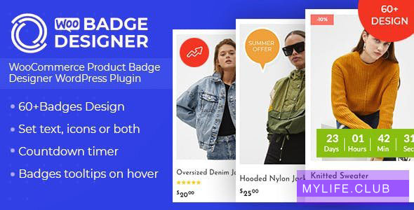 Woo Badge Designer v4.0.1 –  Woocommerce产品徽章设计师WordPress插件