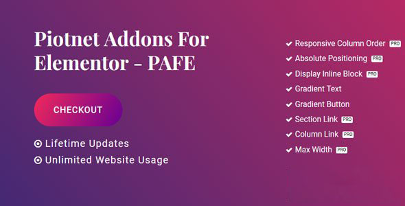 Piotnet Addons Pro for Elementor V6.4.25【nulled】