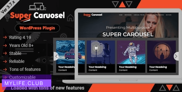 Super Carousel V3.8.1  – 响应WordPress插件