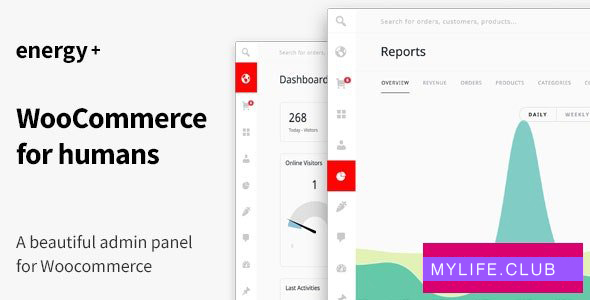 Energy+ v1.2.7 – A beautiful admin panel for WooCommerce 【nulled】