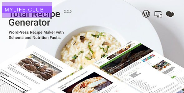 Total Recipe Generator v2.3.3 – WordPress Recipe Maker with Schema and Nutrition Facts