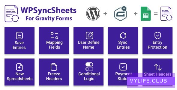 WPSyncSheets For Gravity Forms v4.5 – Gravity Forms Google Spreadsheet Addon