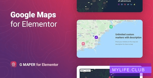 GMaper v1.0.2 – Google Maps for Elementor