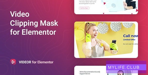 Videor v1.1.1 – Video Clipping Mask for Elementor