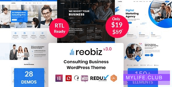 Reobiz v4.8.1 – Consulting Business WordPress Theme 【nulled】