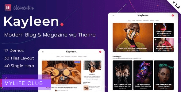 Kayleen v1.4.1 – Blog & Magazine WordPress Theme