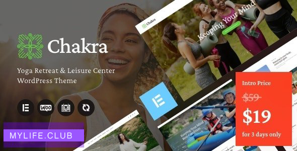 Chakra v1.0 – Yoga Retreat & Leisure Center WordPress Theme