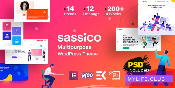 Sassico v3.2.2 – Multipurpose Saas Startup Agency WordPress Theme