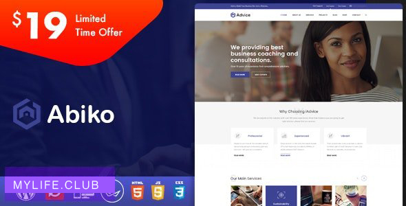 Abiko v2.2 – Business Consulting WordPress Theme
