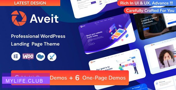 Aveit v1.0.1 – Business Landing Page