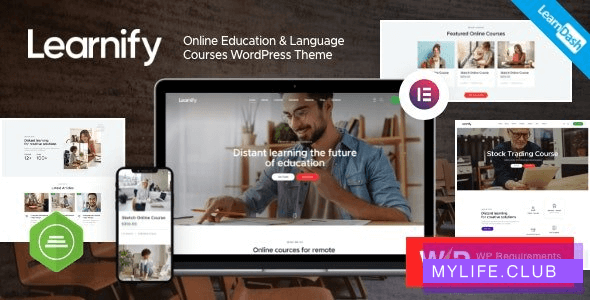 Learnify v1.3 – Online Education Courses WordPress Theme